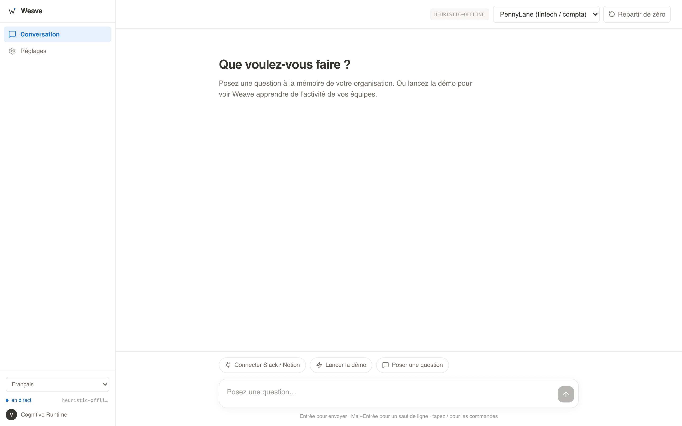 Aperçu du site weave
